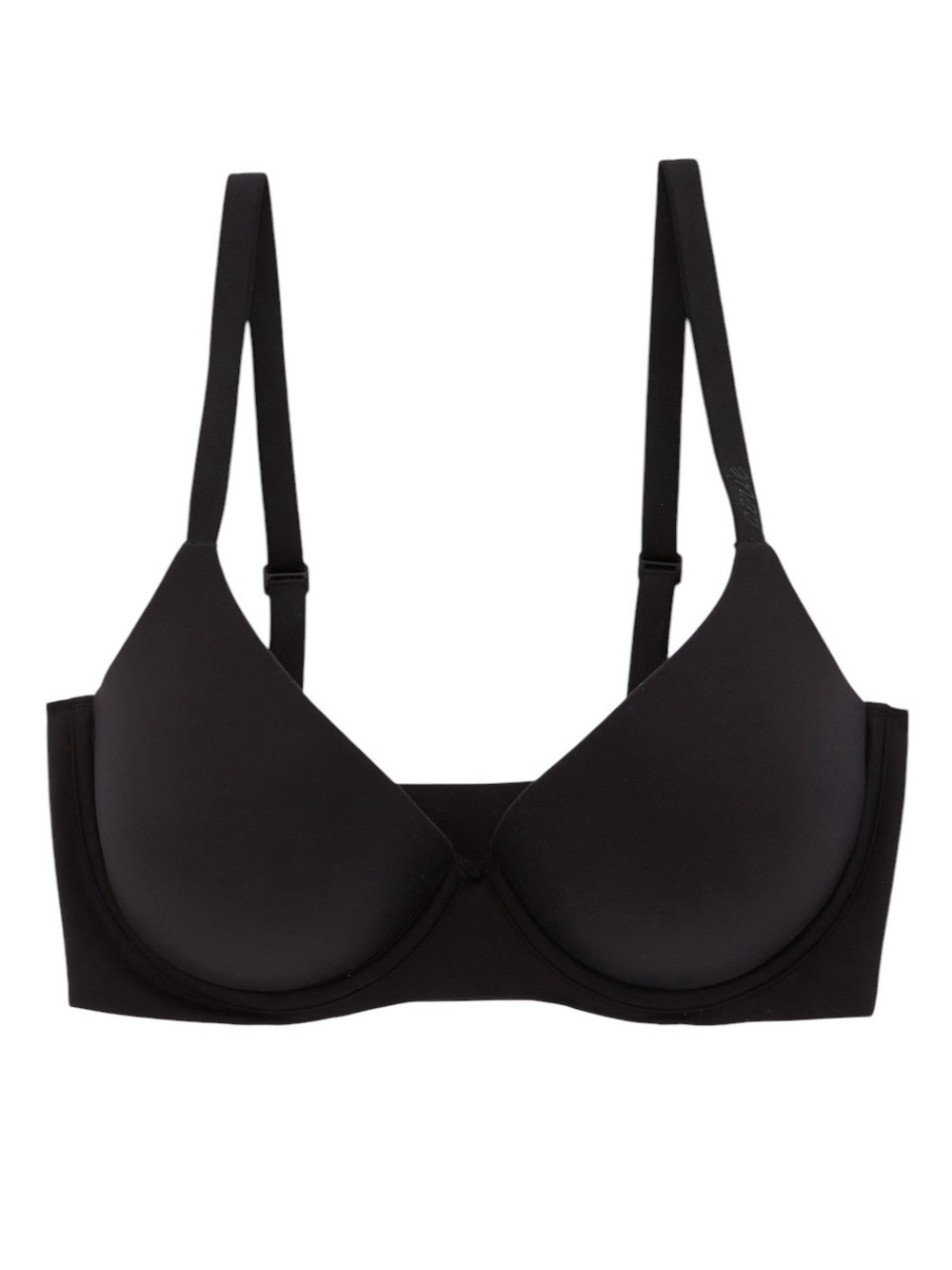 SMOOTHEZ Pull On Push Up Bra in Black Size 38DD NWOT
